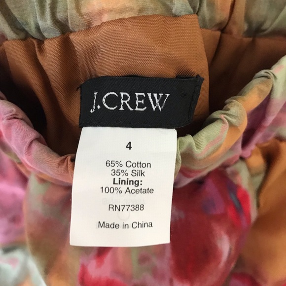 J CREW bubbled hem floral skirt - Picture 7 of 8